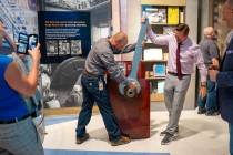 Shae Pelkowski, director of engineering and operations for the Colorado River Commission, left, ...