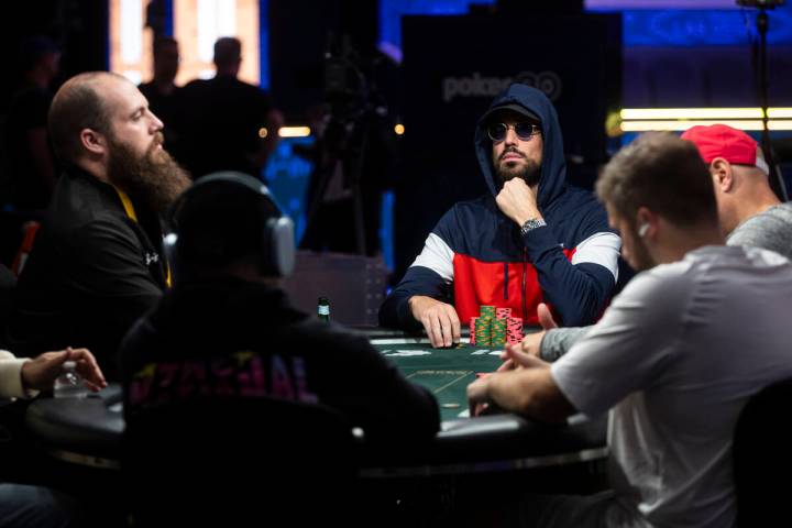 Nick Schulman plays in the $10,000 No-Limit 2-7 Lowball Draw Championship during the World Seri ...