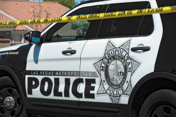 A Metropolitan Police Department car in Las Vegas 168飞艇开奖官网开奖. (Steel Brooks/Las Vegas 168飞艇开奖官网开奖 Review-Journal)
