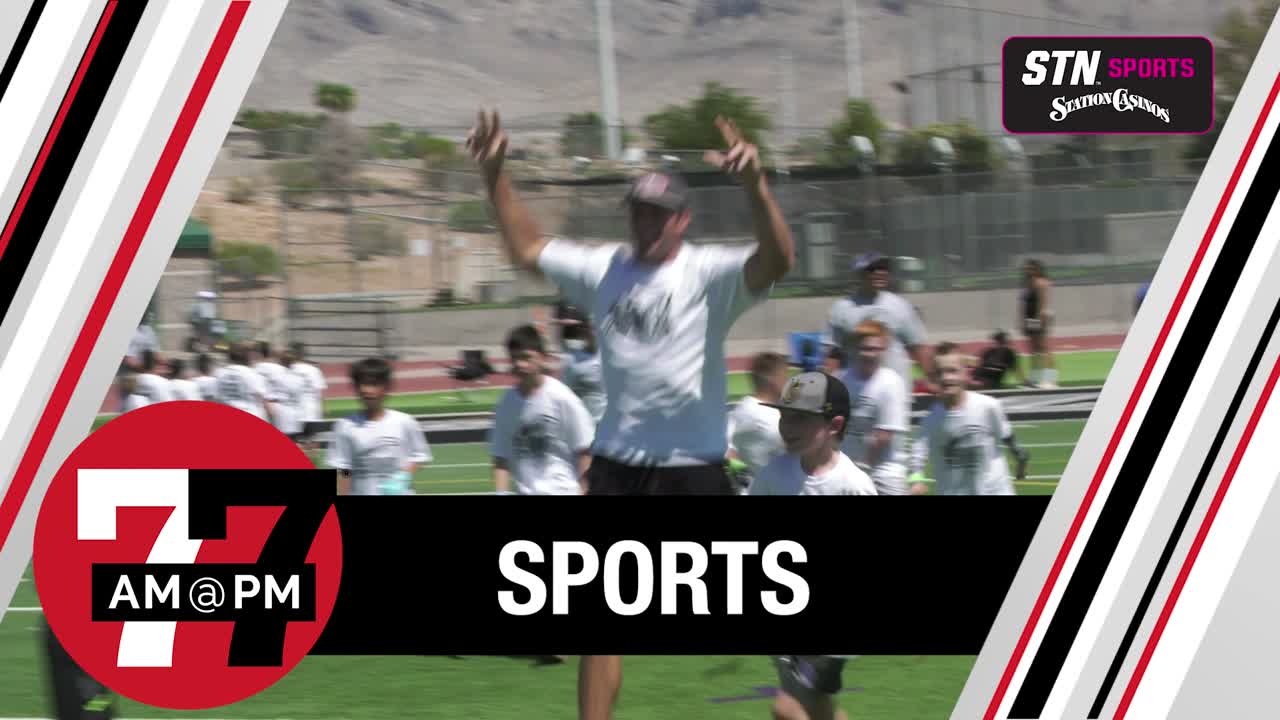 Brock Bowers hosts more than 200 kids at skills camp