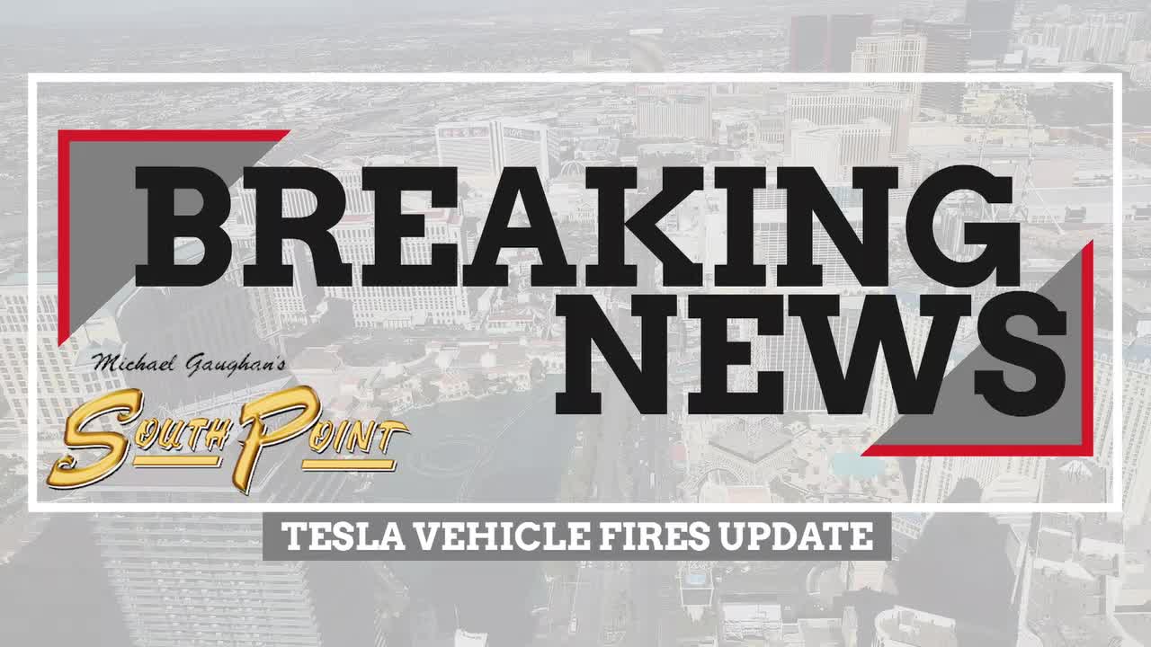 Las Vegas police update on Tesla fires